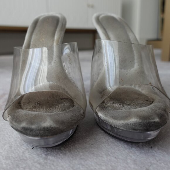 Clear Platform Heels Well-Loved & Ready for a Refresh - Picture 6 of 9